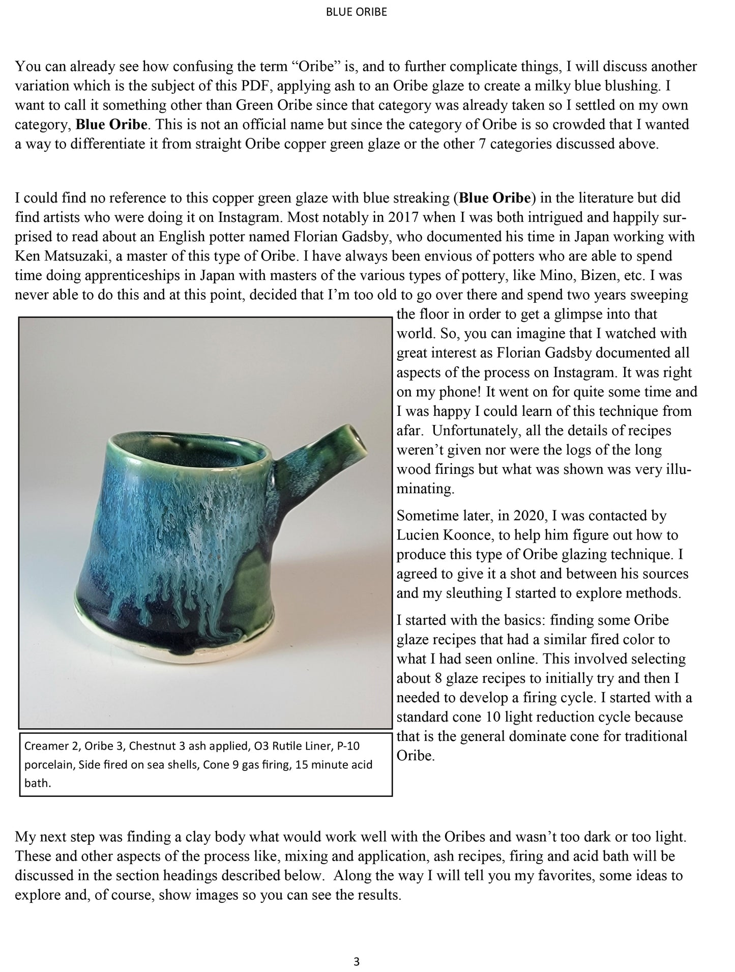 Blue Oribe | Recipes & Techniques