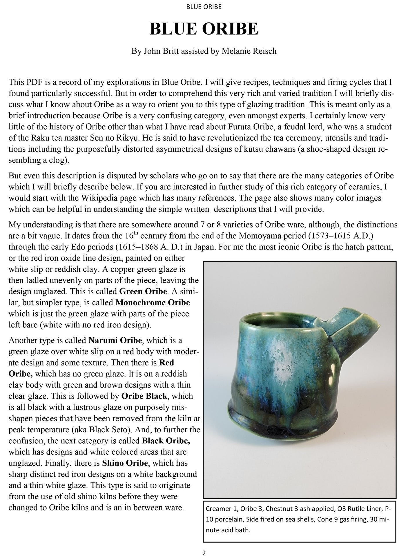 Blue Oribe | Recipes & Techniques